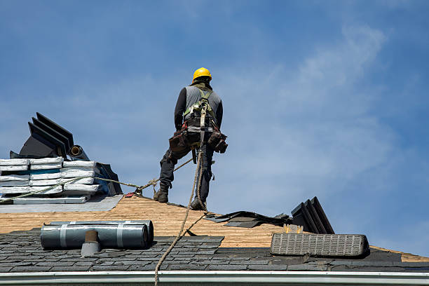 Professional Roofing technician working in Beverly, MA